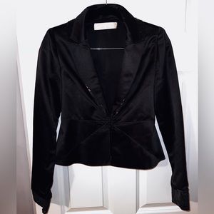 Valentino Silk Blazer with Sequin Accents